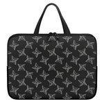 Ninja Weapon Pattern Print Laptop Sleeve With Handle