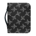 Ninja Weapon Pattern Print Leather Bible Cover
