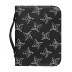 Ninja Weapon Pattern Print Leather Bible Cover