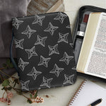 Ninja Weapon Pattern Print Leather Bible Cover
