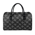 Ninja Weapon Pattern Print Leather Duffel Bag