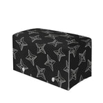 Ninja Weapon Pattern Print Leather Tissue Box Cover