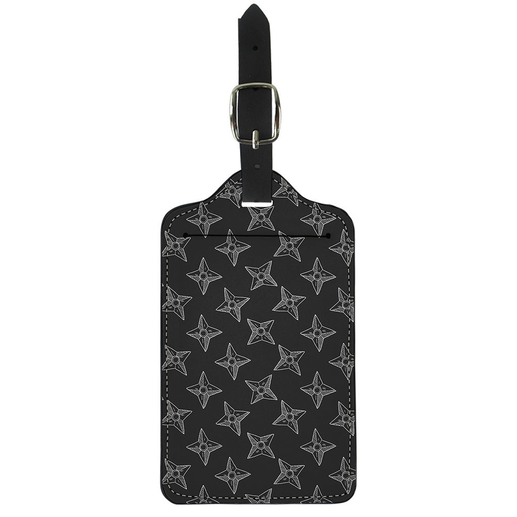 Ninja Weapon Pattern Print Luggage Tag