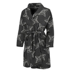 Ninja Weapon Pattern Print Men's Bathrobe