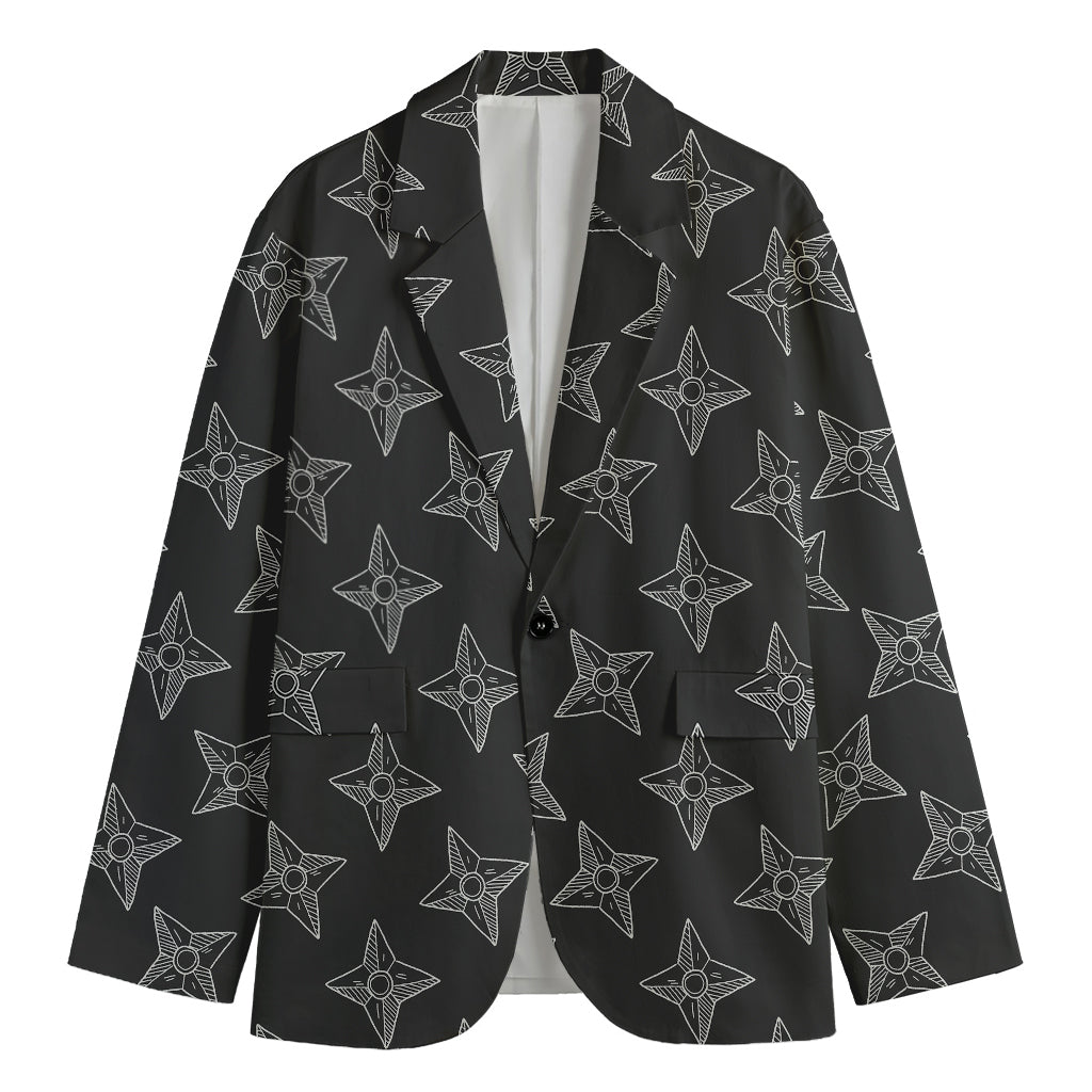Ninja Weapon Pattern Print Men's Blazer