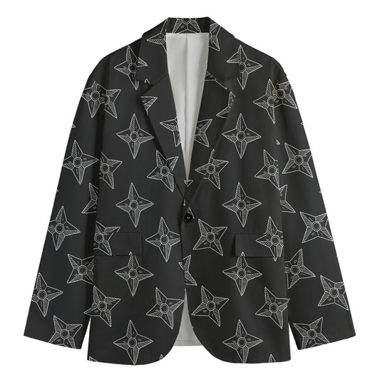 Ninja Weapon Pattern Print Men's Blazer