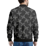 Ninja Weapon Pattern Print Men's Bomber Jacket