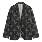 Ninja Weapon Pattern Print Men's Cotton Blazer