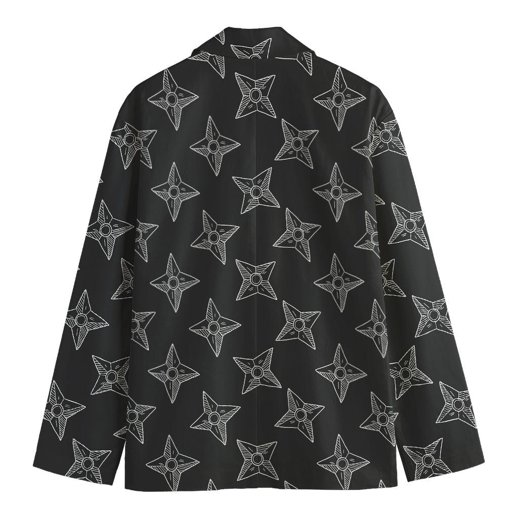 Ninja Weapon Pattern Print Men's Cotton Blazer