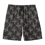 Ninja Weapon Pattern Print Men's Swim Trunks