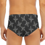 Ninja Weapon Pattern Print Men's Triangle Swim Briefs