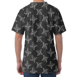 Ninja Weapon Pattern Print Men's Velvet T-Shirt