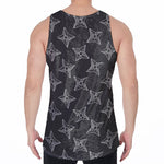 Ninja Weapon Pattern Print Men's Velvet Tank Top