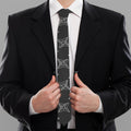 Ninja Weapon Pattern Print Necktie