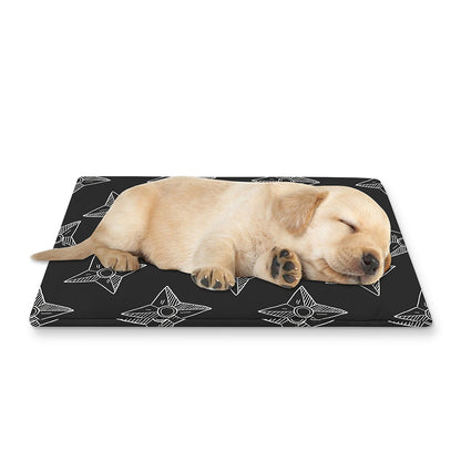 Ninja Weapon Pattern Print Pet Cooling Mat Cover