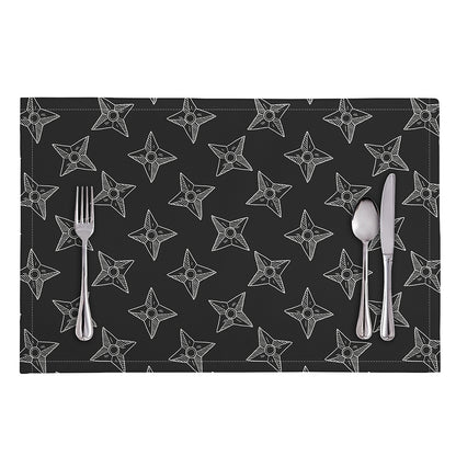 Ninja Weapon Pattern Print Placemat