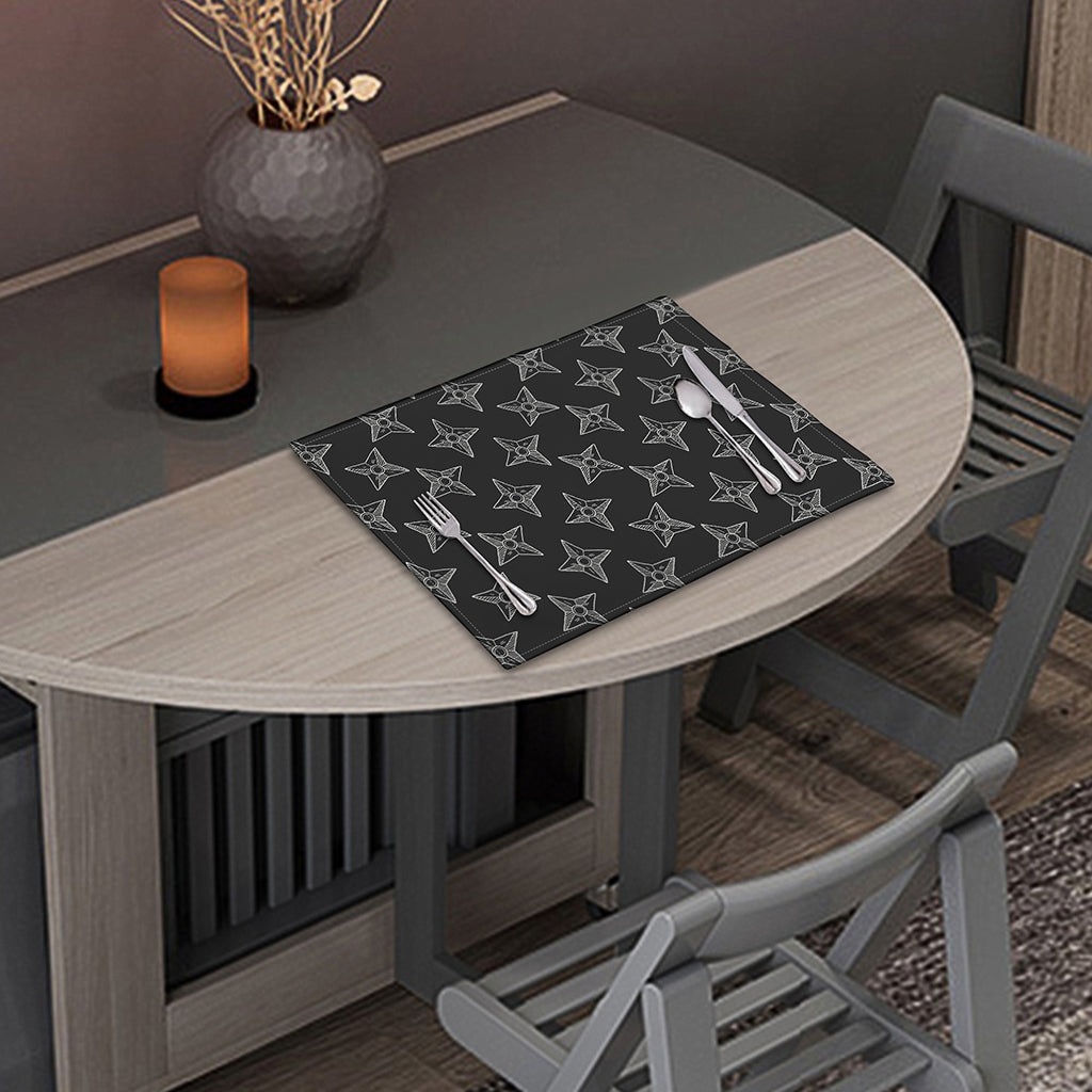 Ninja Weapon Pattern Print Placemat