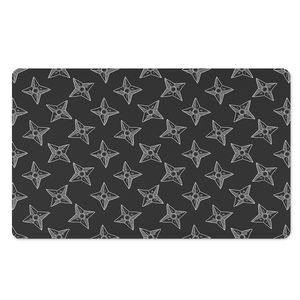 Ninja Weapon Pattern Print Polyester Doormat