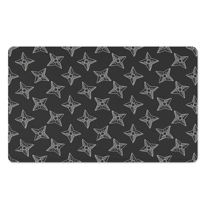 Ninja Weapon Pattern Print Polyester Doormat