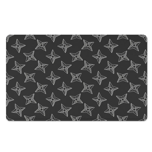 Ninja Weapon Pattern Print Polyester Doormat