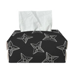 Ninja Weapon Pattern Print Rectangle Tissue Box Cover