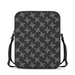 Ninja Weapon Pattern Print Rectangular Crossbody Bag
