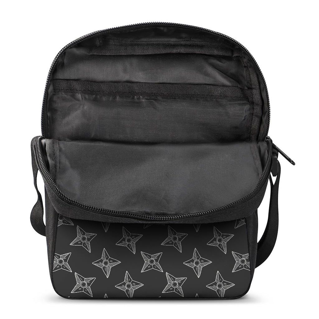 Ninja Weapon Pattern Print Rectangular Crossbody Bag