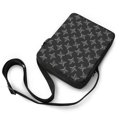 Ninja Weapon Pattern Print Rectangular Crossbody Bag