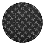 Ninja Weapon Pattern Print Round Blanket