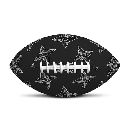 Ninja Weapon Pattern Print Rugby Ball