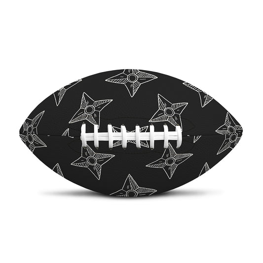 Ninja Weapon Pattern Print Rugby Ball