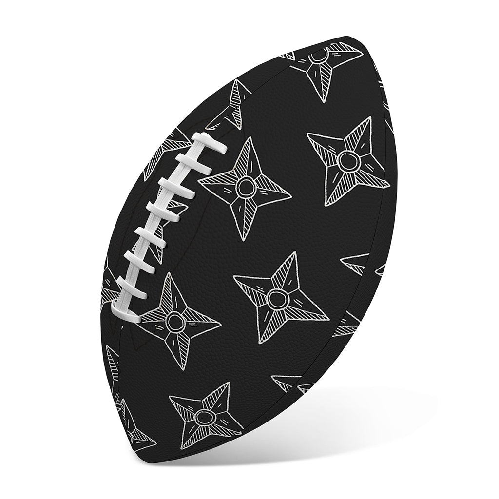Ninja Weapon Pattern Print Rugby Ball