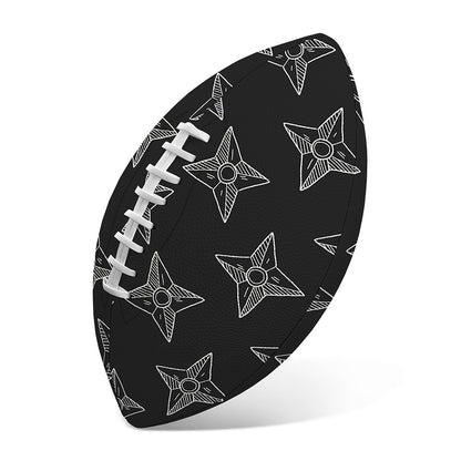Ninja Weapon Pattern Print Rugby Ball