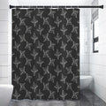 Ninja Weapon Pattern Print Shower Curtain