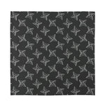 Ninja Weapon Pattern Print Silk Bandana