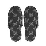 Ninja Weapon Pattern Print Slippers