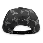 Ninja Weapon Pattern Print Snapback Cap