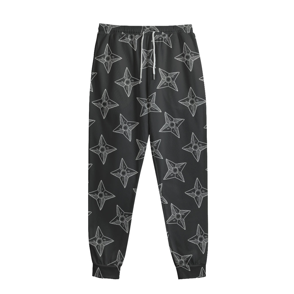 Ninja Weapon Pattern Print Sweatpants
