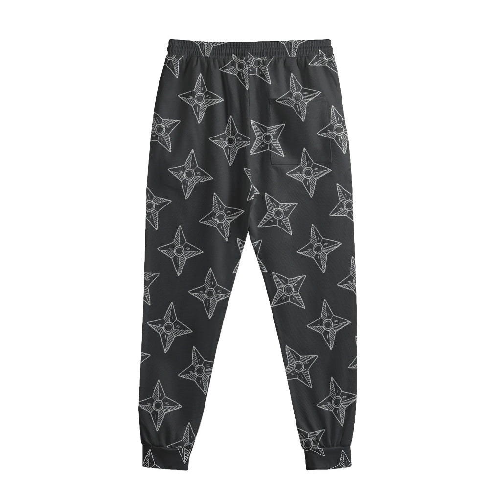 Ninja Weapon Pattern Print Sweatpants