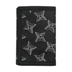 Ninja Weapon Pattern Print Trifold Wallet