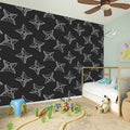 Ninja Weapon Pattern Print Wall Sticker