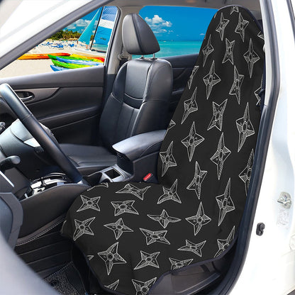 Ninja Weapon Pattern Print Waterproof Car Seat Cover