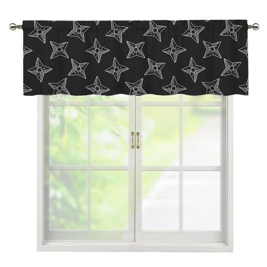 Ninja Weapon Pattern Print Window Valance