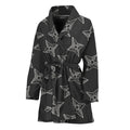 Ninja Weapon Pattern Print Women's Bathrobe