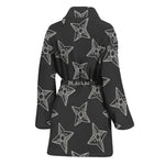 Ninja Weapon Pattern Print Women's Bathrobe