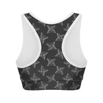 Ninja Weapon Pattern Print Women's Sports Bra