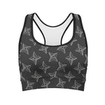 Ninja Weapon Pattern Print Women's Sports Bra