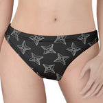 Ninja Weapon Pattern Print Women's Thong