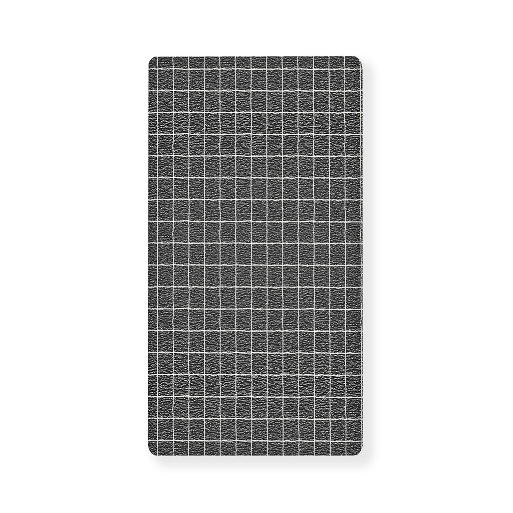 Noisy Windowpane Pattern Print Baby Crib Sheet