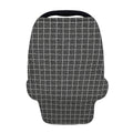 Noisy Windowpane Pattern Print Baby Seat Cover